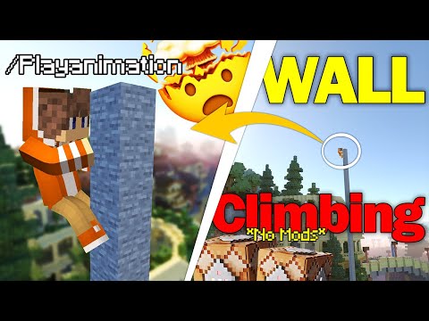 How to Climb Walls with Animation in Minecraft Bedrock Edition!!! (Command Block Creation/ Tutorial)