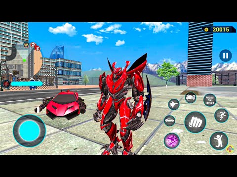 Red Mirage Multiple Transformation Jet Robot Car Game 2020 #2 - Android Gameplay