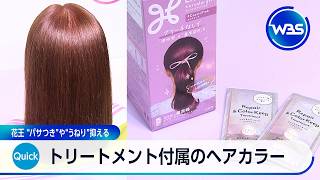 トリートメント付属のヘアカラー 花王 “パサつき”や“うねり”抑える【WBS】