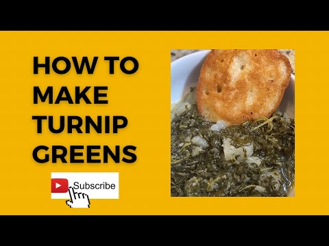 Turnip Greens w/ the Turnip Root! The Eastern NC way! #southerncooking #comfortfood #collardgreens