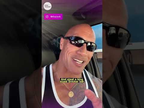 Watch Dwayne 'The Rock' Johnson buy every Snickers bar at 7 Eleven ENTERTAIN THIS!