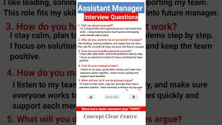 Download lagu Assistant Manager Interview Questions and Answers to ace your Interview mp3