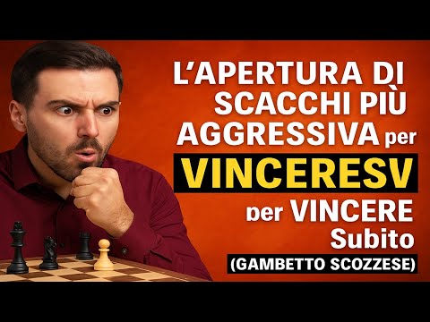 L'Apertura di Scacchi PIÙ AGGRESSIVA per VINCERE Subito (Gambetto Scozzese)