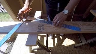 HOW TO MAKE A COMMON RAFTER AND RIDGE BOARD EASIEST WAY!
