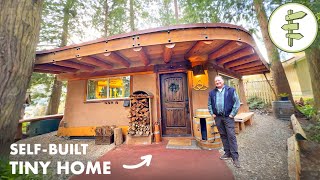 Man Builds Epic Backyard Tiny Home for $35k with Hybrid Materials – FULL TOUR