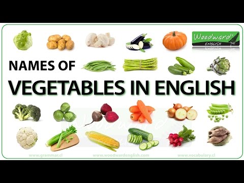 Vegetables in English