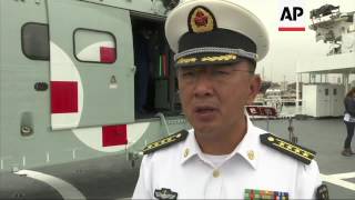 Chinese hospital ship docks in Lima