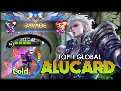 SAVAGE!! Your Base Can Help? Joking? Cold Top 1 Global Alucard - Mobile Legends: Bang Bang