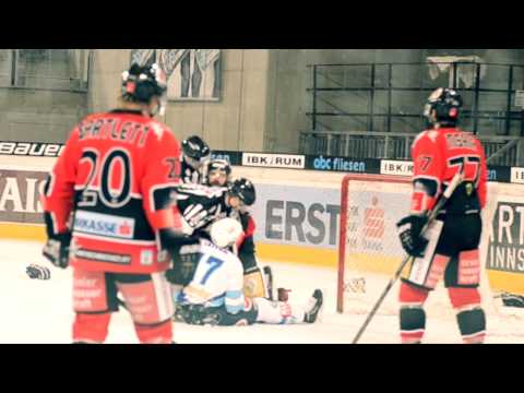 Antonin Manavian (HCI) vs. Justin Taylor (VSV) hockey fight