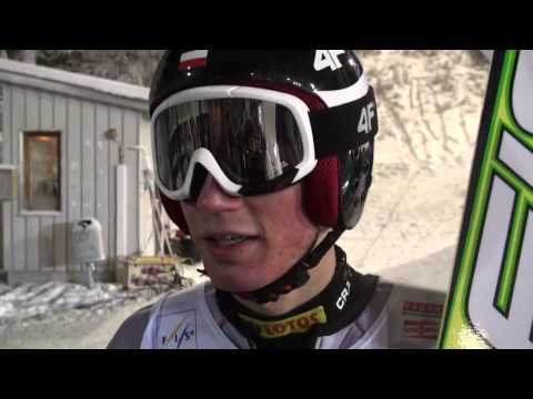 27.11.2010 - Kamil Stoch po konkursie drużynowym w Kuusamo