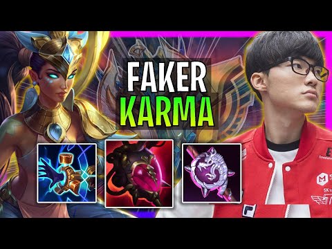 T1 Faker Plays Karma Mid vs Irelia! | Season 2024