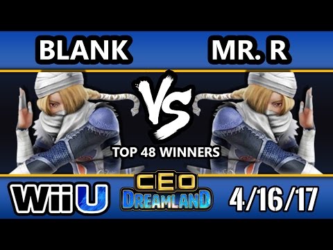 CEO Dreamland 2017 Smash 4 - Blank (Sheik) Vs. Elevate | Mr. R (Sheik) SSB4 Winners Top 48