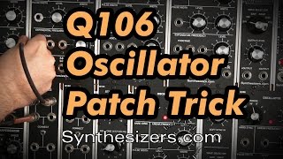 Video thumbnail for Q106 Oscillator Patching Jumper Trick by synthesizersdotcom