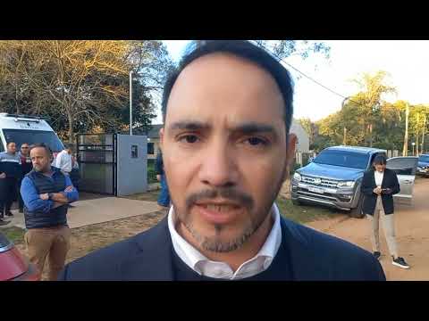 Juan Pablo Valdés, candidato a gobernador de Corrientes, inauguración del hospital de Loreto,12-9-25