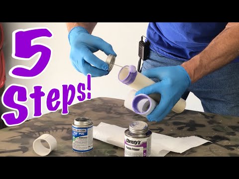 So grundieren und kleben Sie PVC „richtig“