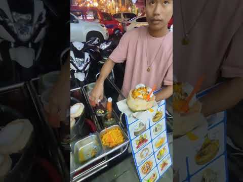 coconut ice cream near patong beach Phuket Thailand