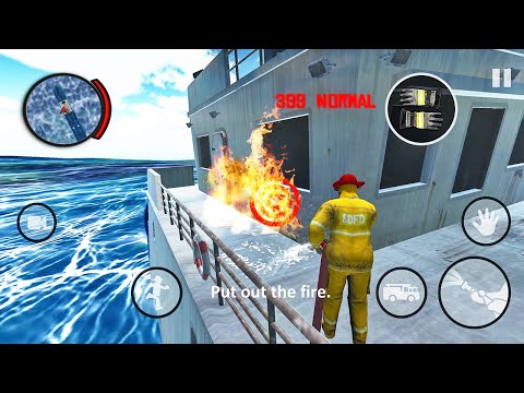 FireFighter Emergency Rescue Game - Fire Truck Rescue Simulator - Android Gameplay