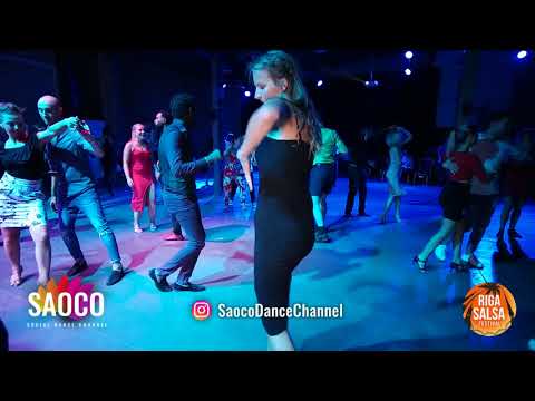 Tamba Salsache Hissirou and Katya Zhuk Salsa Dancing at Riga Salsa Festival 2018, Friday 10.08.2018