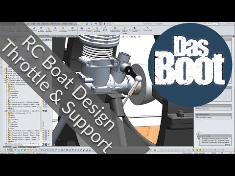 RC Boat from Scratch - Throttle Linkage and Centre Support Structure