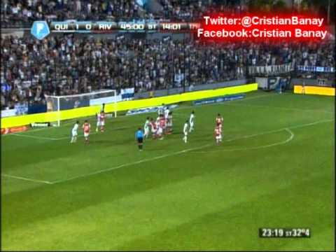 Quilmes 1 River 1 (Relato Pablo Ladaga) Torneo Inicial 2013 Los goles (8/12/2013)