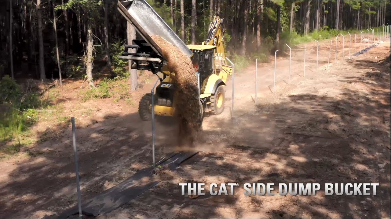 Cat® Side Dump Bucket at Work