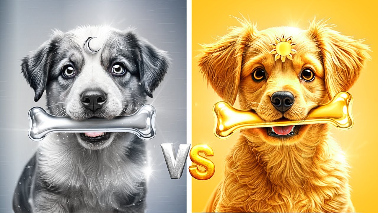 We Build One Color House Challenge! Sun vs Moon Pets