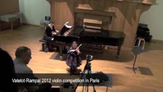 Lauren McGonagle in Paris violin competition 2012