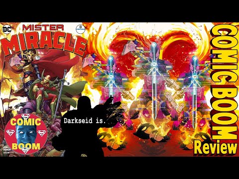 Mister Miracle 8: Double Battle, one newborn, no rest. Darkseid still is.
