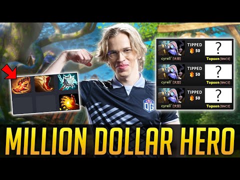 Topson TI8 LEGENDARY Hero -  vs. TINKER NON-STOP TIPPING DOTA 2