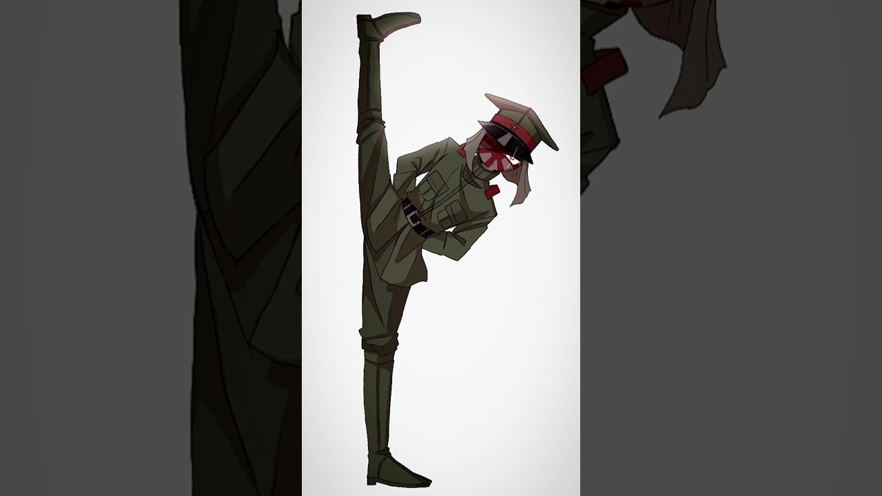 ☀️卍🇮🇹☭で足あげるやつ #カントリーヒューマンズ #カンヒュ #countryhumans #イラスト