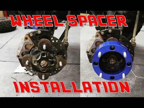 Blue Line Garage - How to Install Wheel Spacers on a ATV / UTV Polaris Ranger Crew 1000 (EASY)