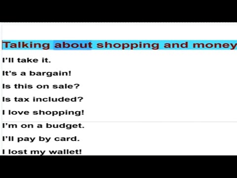 Learn How to Talk About Prices, Spending & Buying in English