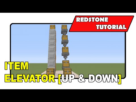 Item Elevators [Up And Down] Redstone Tutorial (Minecraft Xbox/PlayStation/PS Vita)