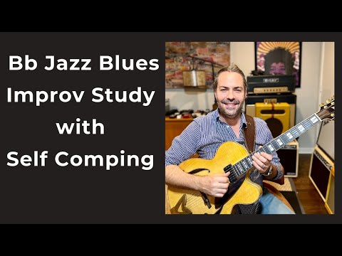 Bb Jazz Blues Improv Study w/ Self Comping