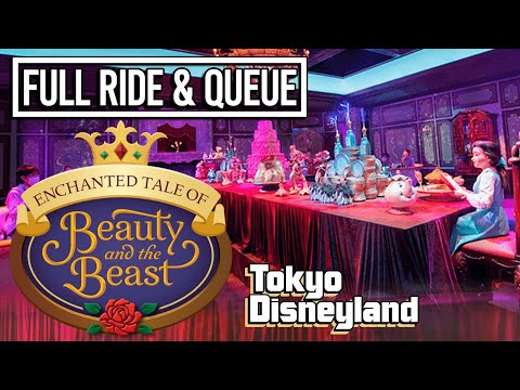 The Enchanted Tale of Beauty and the Beast Full Ride POV & Queue Tour - Tokyo Disneyland