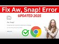 How To Fix Aw Snap Google Chrome Error In PC Laptops Easiest Ways