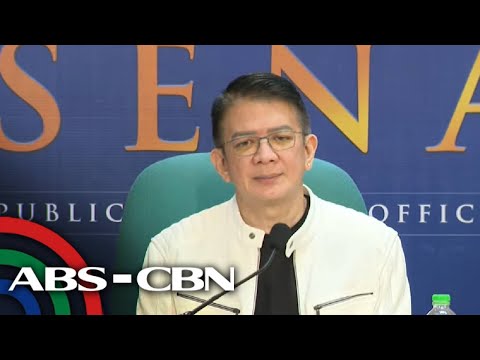 Senate President Chiz Escudero holds press conference ABS-CBN News