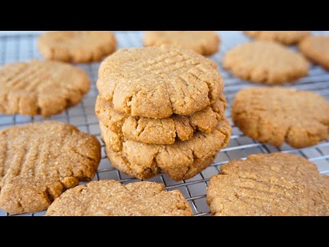 Easy 3-Ingredient Peanut Butter Cookies Recipe (No Refined Sugar, No Flour, or Butter)