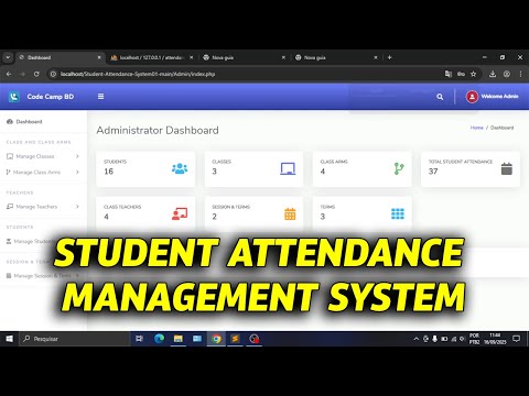 Student Attendance Management System in PHP MySQL #01
