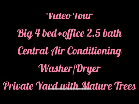 Quiet Neighborhood 4 bed + Office 2.5 Bath property video
