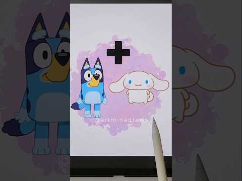 Drawing different characters #drawing #sanrio #cinnamoroll #cuteart  #cartoonart #animeart