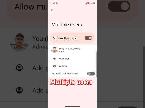 Realme mobile me multiple users ko enable || helpful video || #shortvideo #youtubeshorts #realme #yt