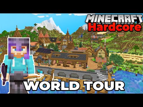 Touring my Minecraft 1.18 Hardcore Survival Let's Play World