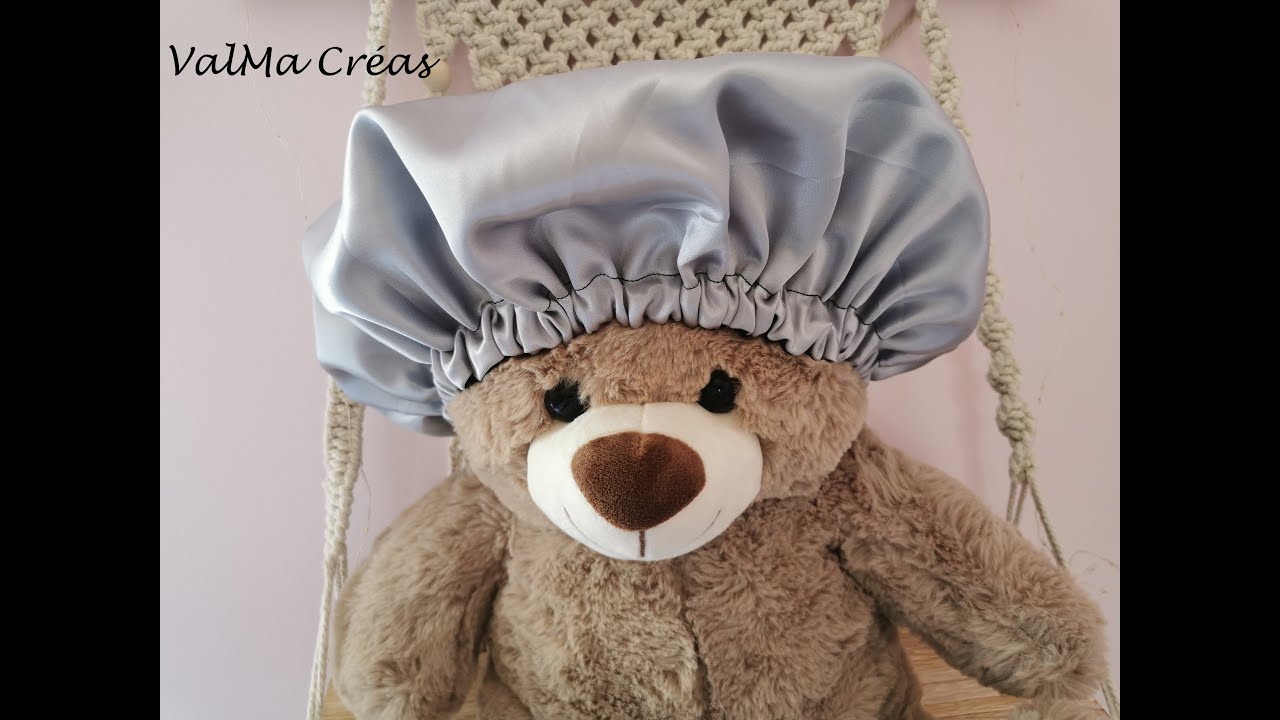 Charlotte - Bonnet de nuit en satin  -  ValMa Créas