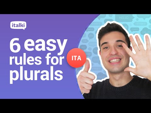 How to make (nearly) every word plural in Italian!