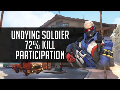 Overwatch - GaleAdelade 0 death on Soldier76 With 72% Kill Participation