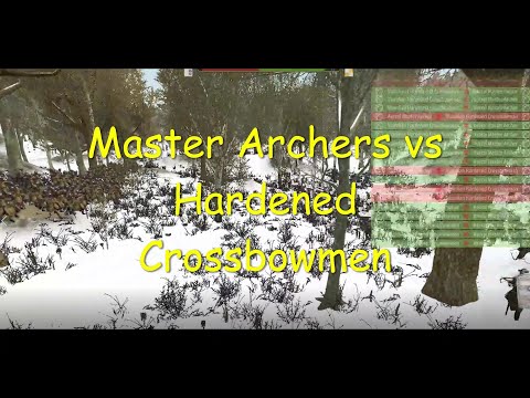 200 Vlandian hardened crossbowmen vs 200 Aserai Master archers-Bannerlord