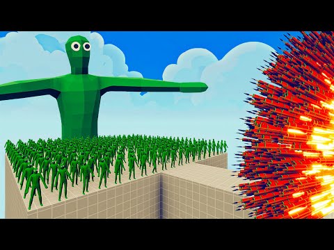 100x ZOMBIE + 1x GIANT vs 1x EVERY GOD   Totally Accurate Battle Simulator TABS