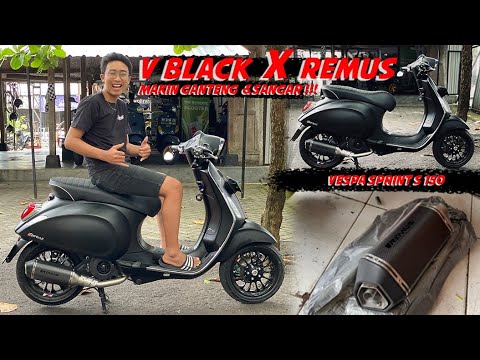 VESPA SPRINT S 150 2021 X KNALPOT REMUS CARBON