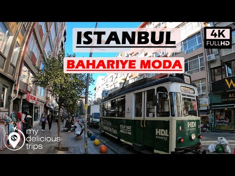 ISTANBUL CITY TOUR 4K-WALKING IN MODA KADIKOY ISTANBUL IN 4K-TURKEY WALKING TRAVEL-WALK IN 4K TURKEY